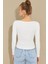 Kadın Beyaz Pencereli Bluz CY438 2