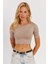 Kadın Taş Sırt Dekolteli Crop Bluz CY450 3