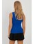 Kadın Saks Kolsuz Bluz LPP1260 2