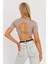 Kadın Taş Sırt Dekolteli Crop Bluz CY450 5