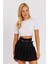Kadın Beyaz Sırt Dekolteli Crop Bluz CY450 4