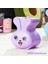 041-1 Pvc Anahtarlı Kilitli Gülenyüz Kumbara Lila 12,5X15,5CM 1