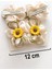 Tül Çiçekli Toka 2'li - Handmade 4