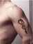 Kılıçlı Kral Ejderha Tattoo Geçici Dövme Şablonları Kına Kalıpları 2