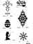 Çiçek ve Kar Tanesi Geçici Dövme Kalıpları Tattoo Stencil Modelleri 1