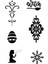 Çiçek ve Kar Tanesi Geçici Dövme Kalıpları Tattoo Stencil Modelleri 2