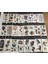 50 Adet Birden Sticker Yapıştırma Tattoo Dövme Seti Karışık Desen 2