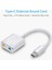 Type-C Tipi Harici Ses Kartı Hi-Fi Magic Voice 7.1 Ch Ses Kartı Adaptörü Kulaklık Mikrofon Çevirici 5