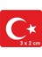 Ay Yıldız-3 Türk Bayrağı Tattoo Geçici Dövme Şablonları Kına Kalıpları 1