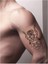 Ilüstratif Şeytan Geyik Desen Tattoo Geçici Dövme Şablonları Kına Kalıpları 2
