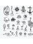 Sea Vibes City Pack Geçici Dövme Şablon Seti 23 Desen 1