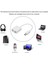 Type-C Tipi Harici Ses Kartı Adaptörü Hi-Fi Magic Voice 7.1 Ch Ses Kartı Adaptörü Kulaklık Mikrofon Dizüstü Çevirici Yüksek Hızlı Type Ses Kartı 3