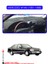 Mercedes W140 1991-1998TORPİDO Koruma Halısı Mavi Kenar 1