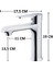 Krom Lavabo Bataryası Gümüş Paslanmaz Prinç Yüksek Gövde Garantili Banyo Musluk Aç Kapa Ergonomik 6
