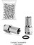 Contalı F Konnektör Rg6/u6 Geniş 22MM Su Geçirmez Sağlam Gümüş (100 Adet) 1