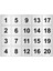 Masa Numarası, Dolap Numarası Metal 1 - 20 (5X5CM Arkası Yapışkanlı) 1