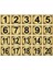 Metal Kapı,masa,dolap Numarası 5X5CM 20 Adet (1..20) Altın Renk Metal 1