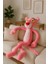 Pembe Panter Pamuk Kumaş Yumuşak Dokulu / 100 cm 1