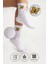 Bambu Kadın Dikişsiz (Arı-Kelebek-Uğur Böcek) Desenli Tenis Soket Premium Çorap 3lü 2