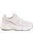 182 G Unisex Beyaz-Gri Hafif Esnek Spor Ayakkabı 3