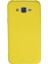 Samsung Galaxy J7 Kılıf Nano Içi Kadife Silikon - Sarı 1