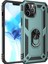 iPhone 12 Pro Max Kılıf Sofya Yüzüklü Silikon Kapak - Yeşil – Darbe Koruma 1