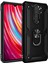 Xiaomi Redmi Note 8 Pro Kılıf Sofya Yüzüklü Silikon Kapak - Siyah – Darbe Koruma 1