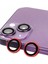 iPhone 13 Mini Raze Metal Kamera Lens - Kırmızı – Kamera Koruma 1