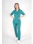 Ameliyat Yeşili Elegant Model Cerrahi Üniforma Belden Bağlamalı Scrubs Takım 5