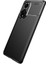 Huawei Honor 50 Kılıf Kamera Korumalı Karbon Desenli Lux Negro Silikon - Siyah 8
