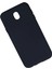 Samsung Galaxy J7 Pro / J730 Kılıf Nano Içi Kadife Silikon - Lacivert 2