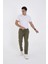 Unisex Üç Iplik Basic Eşofman Pantolon - Haki 1