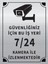 Güvenliğiniz Için Bu Işyeri 7 24 Kamera Ile Izlenmektedir Levha Gümüş Metal Yönlendirme 1