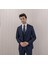 Erkek Slim Fit Sivri Yaka Yelekli Takım Elbise 2