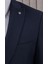 Erkek Slim Fit Sivri Yaka Yelekli Takım Elbise 5