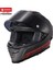 FF-871 Freedom Mat Siyah-Kırmızı Güneş Vizörlü Kapalı Kask (Siyah Camlı) 3