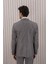 Erkek Likralı Slim Fit Sivri Yaka Yelekli Takım Elbise 5