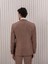 Erkek Likralı Slim Fit Sivri Yaka Yelekli Takım Elbise 4