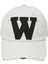 Vintage Beyaz Yırtık Tasarımlı W Harfli Ayarlanabilir Beyzbol Kep Şapka Who When Why Temalı Spor Şapka 1