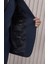 Erkek Likralı Slim Fit Sivri Yaka Yelekli Takım Elbise 8