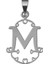 925 Ayar gümüş kolye Harf M SM6133 2