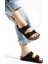 Fuga Comfort Unisex Tokalı Terlik Siyah 1