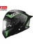 FF-871 Exorcısm Siyah-Yeşil Güneş Vizörlü Kapalı Kask 1