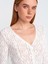 60433 Dilvin Düğmeli Peplum Dantel Hırka 2