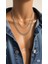 Gümüş Renkli Katmanlı Unisex Kolye Tasarımı 1