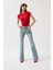 Yüksek Bel Basic Skinny Buz Mavi Jean 1