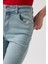 Yüksek Bel Basic Skinny Buz Mavi Jean 4