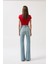 Yüksek Bel Basic Skinny Buz Mavi Jean 5