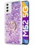 Samsung Galaxy M52 Için Kılıf Glitter Liquid Holder Mor [galaxy M52 ile Uyumlu Kılıf - Mor] 1