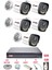 5 Kameralı 4 Warm LED Gece Renkli Görüş-Cepten Izle-Su Geçirmez Güvenlik Kamerası Seti 500GB 2